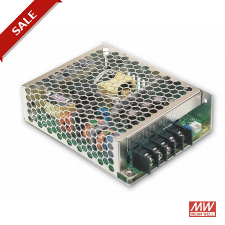 HRP-75-3.3 - HRP-75-3.3 MEANWELL AC-DC Single output enclosed power supply, Output 3.3VDC / 15A, 1U low profile, free air..