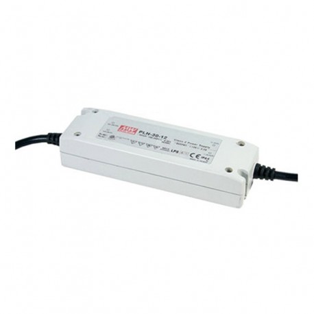PLN-30-12 - PLN-30-12 MEANWELL AC-DC Single output LED driver Mix mode (CV+CC), Output 12VDC / 2.5A, cable output, Encap..