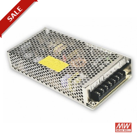 RID-125-2448 - RID-125-2448 MEANWELL AC-DC Dual output enclosed power supply, Output 24VDC / 4A +48VDC / 2.5A, isolated out..