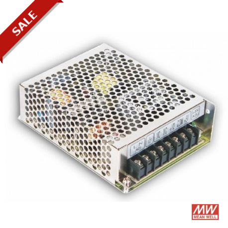 RID-65A - RID-65A MEANWELL AC-DC Dual output enclosed power supply, Output 5VDC / 8A +12VDC / 4A, isolated outputs, fr..