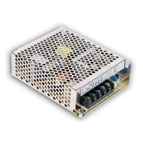 RS-75-24 - RS-75-24 MEANWELL AC-DC Single Output Enclosed power supply, Output 24VDC Single Output / 3.2A, free air con..