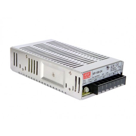 SP-100-12 - SP-100-12 MEANWELL AC-DC Enclosed power supply, Output 12VDC / 8.5A, PFC, free air convection