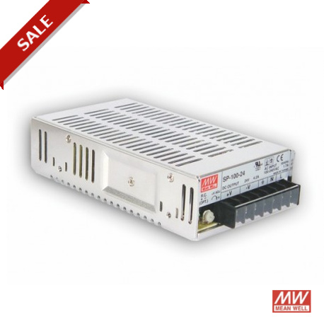 SP-100-3.3 - SP-100-3.3 MEANWELL AC-DC Enclosed power supply, Output 3.3VDC / 20A, PFC, free air convection