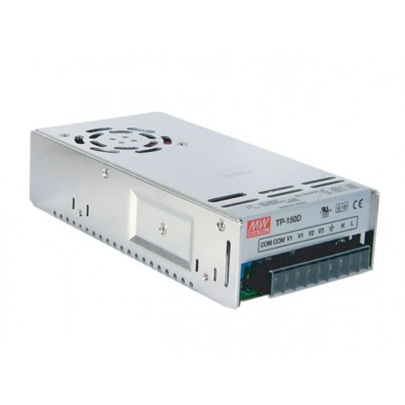 TP-150A - TP-150A MEANWELL AC-DC Triple output enclosed power supply, Output 5VDC / 20A +12VDC / 7A -5VDC / 1A