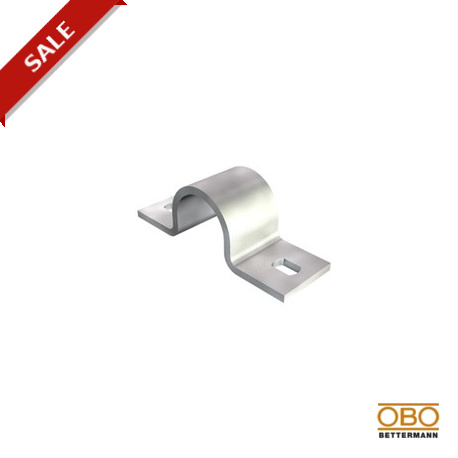 823 25 FT - 823 25 FT 1015494 OBO BETTERMANN Attaching clip two lobe, 25mm, Hot-dip galvanised, DIN EN ISO 1461, Steel, ..