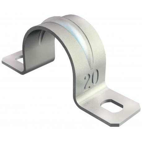 605 8 G - 605 8 G 1018086 OBO BETTERMANN Attaching clip two lobe, 8mm, Electrogalvanised, DIN 50961, Steel, St