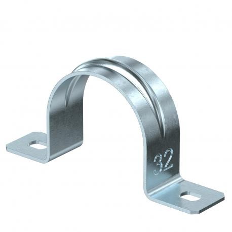 605 32 G - 605 32 G 1018337 OBO BETTERMANN Attaching clip two lobe, 32mm, Electrogalvanised, DIN 50961, Steel, St