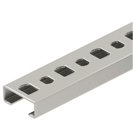 CL2008P2000A2 - 2060 L 2M VA 1106628 OBO BETTERMANN Profile rails perforated, slot width 11 mm, 2000x20x8, Stainless steel, ..
