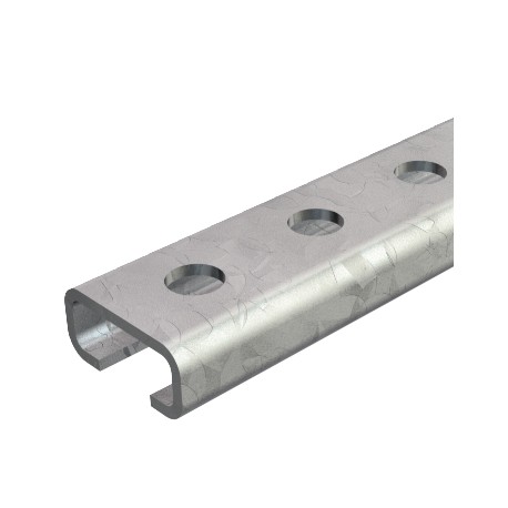 CL2712UP2000FT - 2062 2M FT 1109022 OBO BETTERMANN Profile rails unperforated, slot width 12 mm, 2000x27x12,5, Hot-dip galvan..