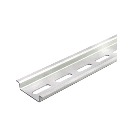 2069 2M GTPL - 2069 2M GTPL 1115669 OBO BETTERMANN Top hat rail perforated, 2000x35x7,5, Electrogalvanised, transparently p..