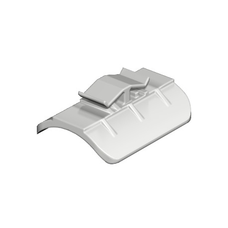 2058 64 LGR - 2058 64 LGR 1195646 OBO BETTERMANN Counter-trough , 58-64mm, Light grey, 7035, Polypropylene, PP
