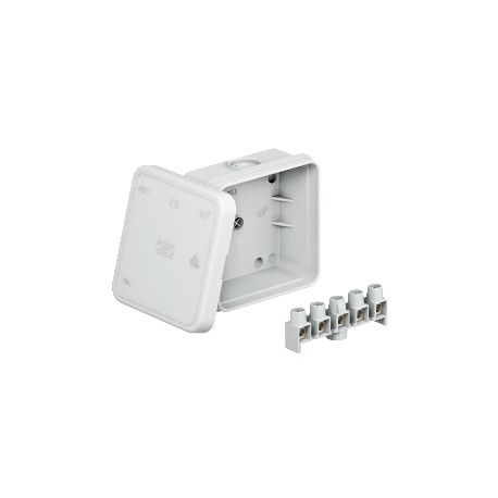 A 8 HF RW - A 8 HF RW 2000075 OBO BETTERMANN Junction box , 75x75x36, Pure white, 9010, Polyethylene, PE