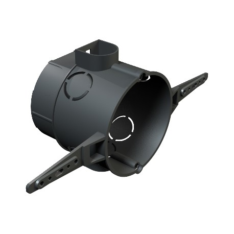 UG 60 VD NL - UG 60 VD NL 2003035 OBO BETTERMANN Device/connection plug concealed, with nail strap, Ø60mm, H60mm, Black, P..