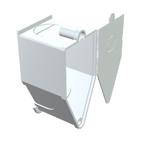 UWA - UWA 2003082 OBO BETTERMANN Wall light connection socket concealed, 60x30x32, Cream, 9001, Polystyrene, PS