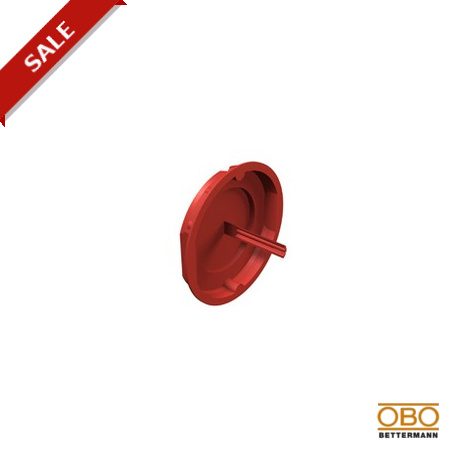UG 60 SD - UG 60 SD 2003317 OBO BETTERMANN Signal cover concealed, Ø60mm, Red, Polyethylene, PE