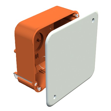 HV 100 KD - HV 100 KD 2003449 OBO BETTERMANN Hollow wall, connection box cavity wall, 105x105x50, Orange, Polypropylene,..