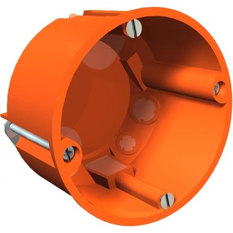 HG 60 MW - HG 60 MW 2003611 OBO BETTERMANN Box, empty cavity wall 2K, Ø68mm, H47mm, Orange, Polypropylene, PP