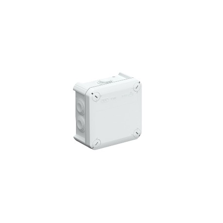 T 60 RW - T 60 RW 2007525 OBO BETTERMANN Junction box with entries, 114x114x57, Pure white, 9010, Polypropylene, PP