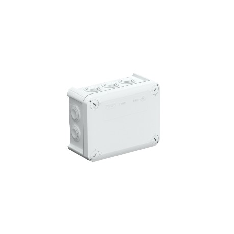 T 100 RW - T 100 RW 2007533 OBO BETTERMANN Junction box with entries, 151x117x67, Pure white, 9010, Polypropylene, PP