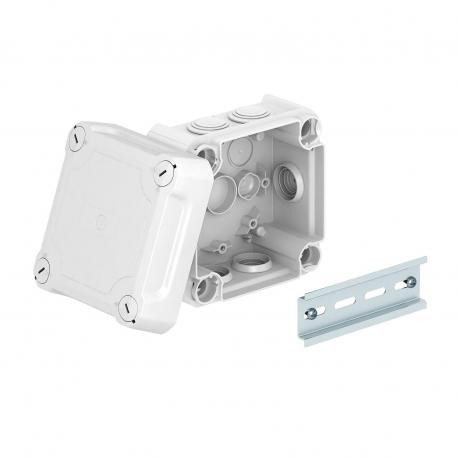 T 60 HD LGR - T 60 HD LGR 2007710 OBO BETTERMANN Junction box with raised cover, 114x114x76, Light grey, 7035,