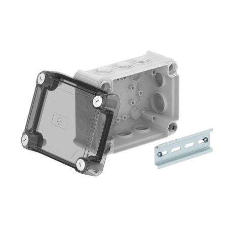 T 100 HD TR - T 100 HD TR 2007752 OBO BETTERMANN Junction box with high transparent cover, 150x116x83, Light grey, 7035,