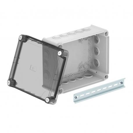 T 250 HD TR - T 250 HD TR 2007756 OBO BETTERMANN Junction box with high transparent cover, 240x190x115, Light grey, 7035,