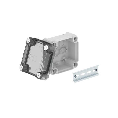 T 60 OE HD TR - T 60 OE HD TR 2007770 OBO BETTERMANN Junction box, closed with high transparent cover, 114x114x76, Light gre..