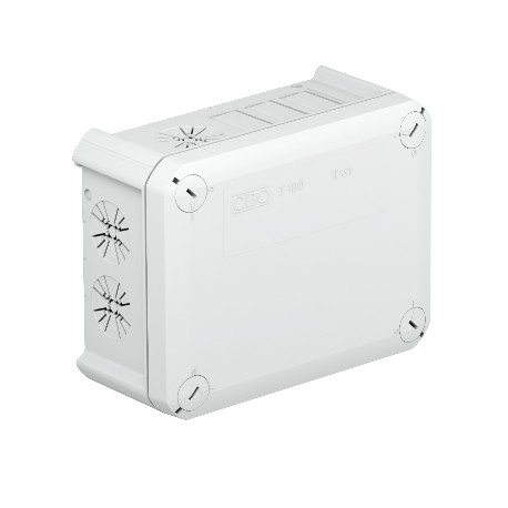 T 100 WB3 - T 100 WB3 2007807 OBO BETTERMANN Junction box without Wieland sockets,3-pole, 151x117x67, Light grey, 7035, ..