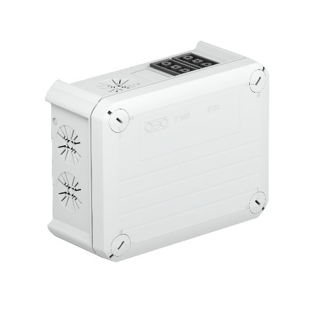 T 100 WB 4S3 - T 100 WB 4S3 2007811 OBO BETTERMANN Junction box with Wieland sockets 4s3p, 151x117x67, Light grey, 7035, Po..