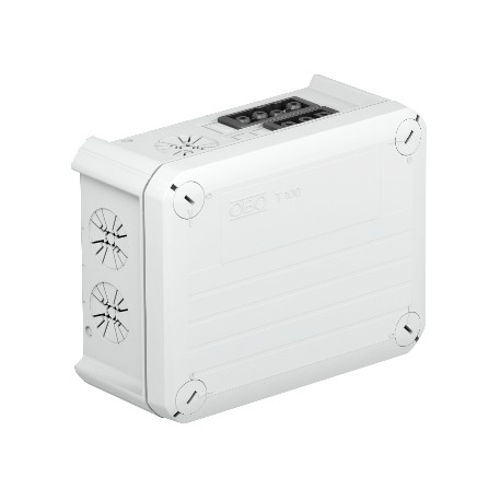 T 100 WB 3S3 1S4 - T 100 WB 3S3 1S4 2007844 OBO BETTERMANN Junction box with Wieland sockets 3s3p+1s4p, 151x117x67, Light grey,..