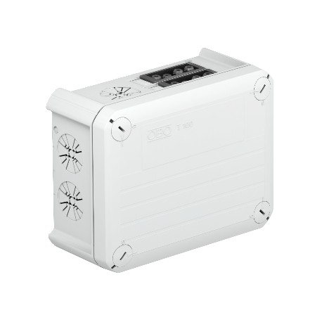 T 100 WB 2s4 - T 100 WB 2s4 2007848 OBO BETTERMANN Junction box with Wieland sockets 2s4p, 151x117x67, Light grey, 7035, Po..