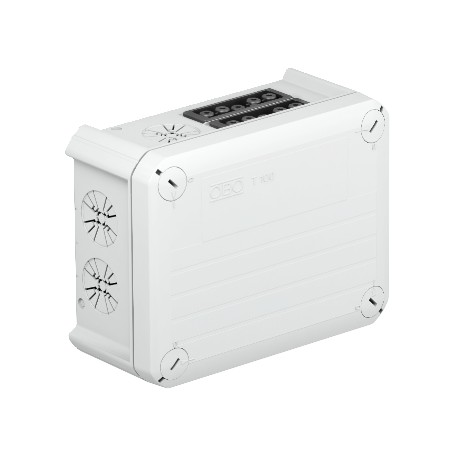 T 100 WB 2s5 - T 100 WB 2s5 2007852 OBO BETTERMANN Junction box with Wieland sockets 2s5p, 151x117x67, Light grey, 7035, Po..