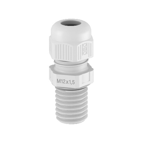 V-TEC VM L20 LGR - V-TEC VM L20 LGR 2022947 OBO BETTERMANN Cable gland fully metric long, M20, Light grey, 7035, Polyamide, PA
