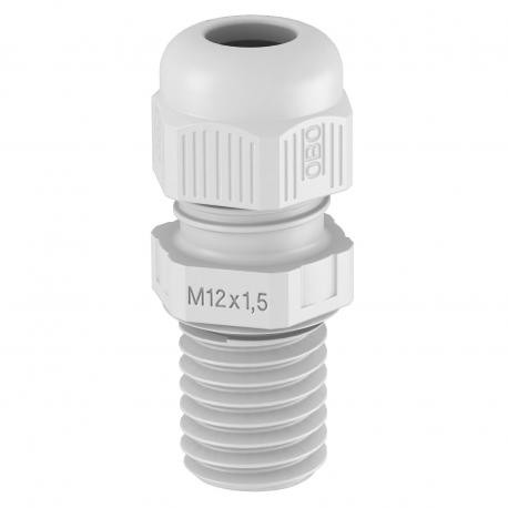 V-TEC VM L25 LGR - V-TEC VM L25 LGR 2022949 OBO BETTERMANN Cable gland fully metric long, M25, Light grey, 7035, Polyamide, PA