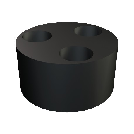 107 C VM 25 3x6 - 107 C VM 25 3x6 2029682 OBO BETTERMANN Multi-seal insert for V-TEC VM, VM25,3X6, Black, Rubber mixture, NBR-..