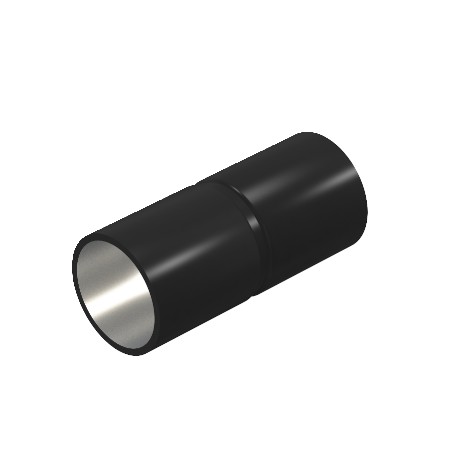 SV50W SW - SV50W SW 2046587 OBO BETTERMANN Plug-in steel sleeve , Ø50mm, Black, Painted, Steel, St