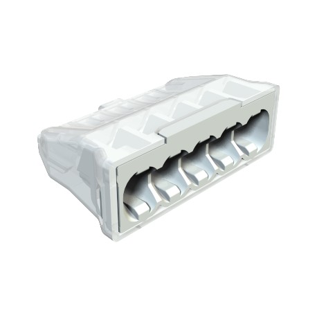 61 525 LGR - 61 525 LGR 2054507 OBO BETTERMANN Plug-in terminal screwless terminal, 5x2,5mm2, Light grey, 7035, Polyamide..