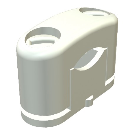 3080 LGR - 3080 LGR 2124173 OBO BETTERMANN SOM clip , 6-17mm, Light grey, 7035, Polystyrene, PS