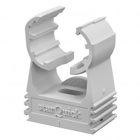 SQ-12 LGR - SQ-12 LGR 2146061 OBO BETTERMANN starQuick clip , 11,5-15mm, Light grey, 7035, Polyamide, PA