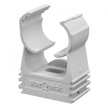 SQ-15 LGR - SQ-15 LGR 2146096 OBO BETTERMANN starQuick clip , 14-16,5mm, Light grey, 7035, Polyamide, PA