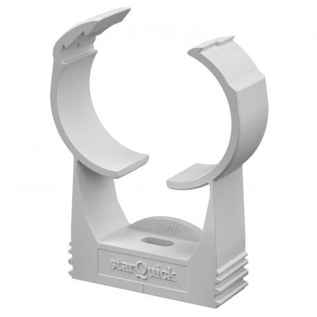 SQ-36 LGR - SQ-36 LGR 2146290 OBO BETTERMANN starQuick clip , 35-40,1mm, Light grey, 7035, Polyamide, PA
