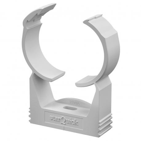 SQ-40 LGR - SQ-40 LGR 2146320 OBO BETTERMANN starQuick clip , 39,3-44,5mm, Light grey, 7035, Polyamide, PA