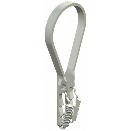 1973 8-28 LGR - 1973 8-28 LGR 2148846 OBO BETTERMANN BKS clamp , 8-28mm, Light grey, 7035, Polyamide, PA