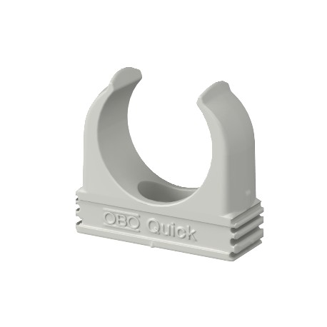 2955 F M40 STGR - 2955 F M40 STGR 2149327 OBO BETTERMANN Quick clip flame-resistant, M40, Stone grey, 7030, Polypropylene, PP