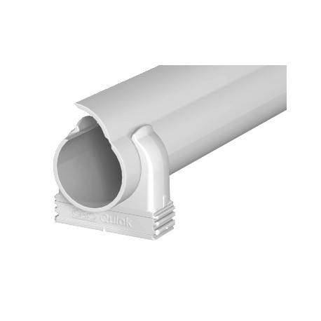 2954 M32 LGR - 2954 M32 LGR 2154544 OBO BETTERMANN Quick-Pipe set Quick trunking + Quick clip, M32, Light grey, 7035, Polyv..