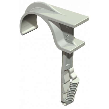 1974 22-30 - 1974 22-30 2197812 OBO BETTERMANN Plug-in clip single, 22-30mm, Light grey, 7035, Polyamide, PA