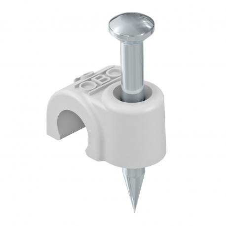 2006 25 LGR - 2006 25 LGR 2227428 OBO BETTERMANN ISO nail clip , 6mm, L25, Light grey, 7035, Polypropylene, PP