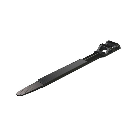 550 9X265 SW - 550 9X265 SW 2330245 OBO BETTERMANN Strip clip double lock, 9x265mm, Black, Polyamide, PA