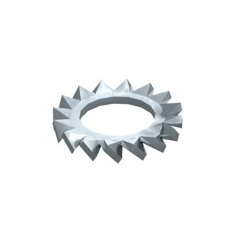 SWS M6 G - DIN 6798 A M6 G 3404064 OBO BETTERMANN Serrated washer , M6, Electrogalvanised, DIN 50961, Steel, St