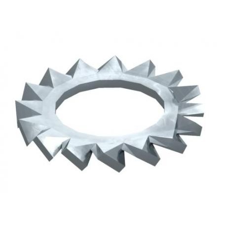 SWS M10 G - DIN 6798 A M10 G 3404102 OBO BETTERMANN Serrated washer , M10, Electrogalvanised, DIN 50961, Steel, St